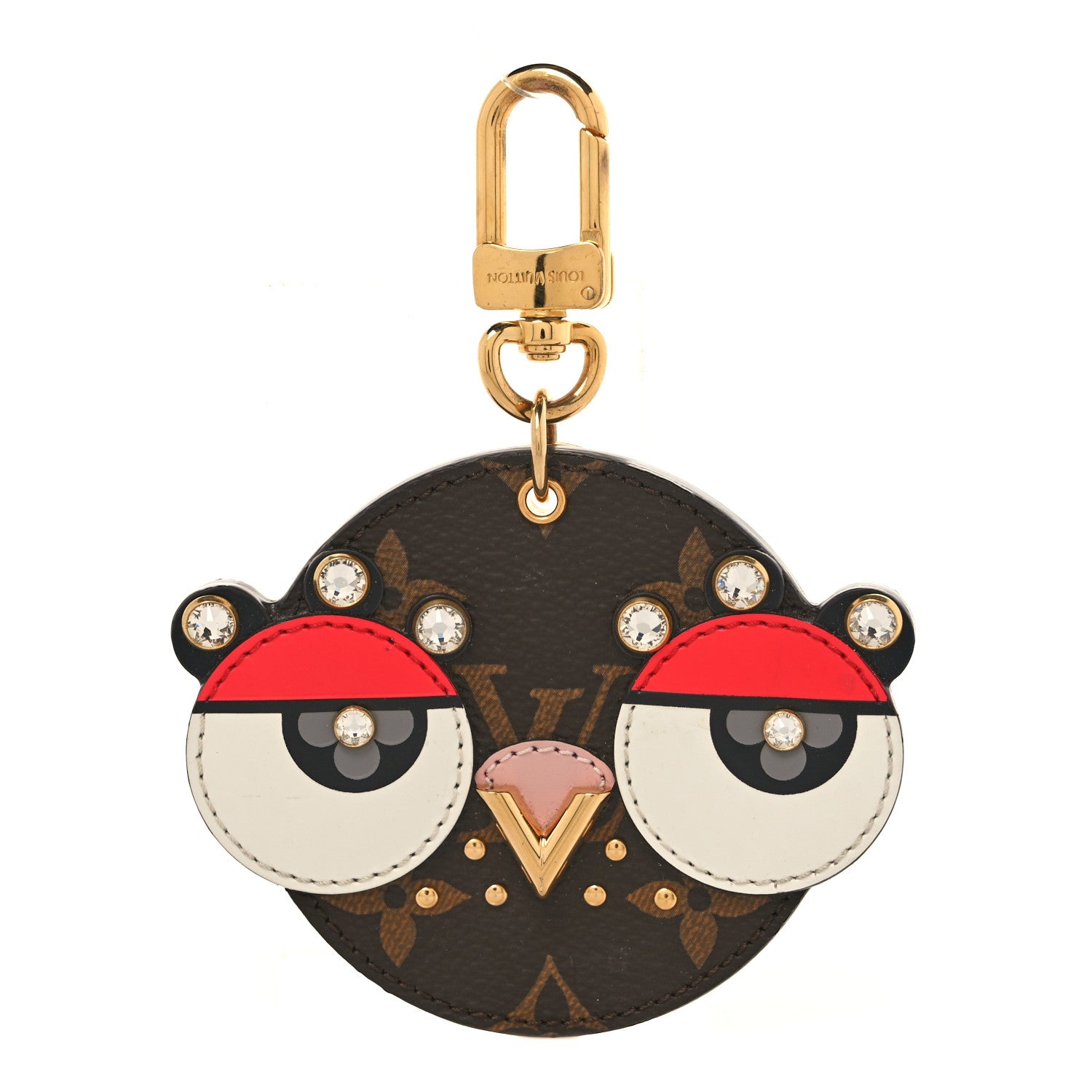 Louis Vuitton Monogram Animal Faces Bird Bag Charm 1 of 4