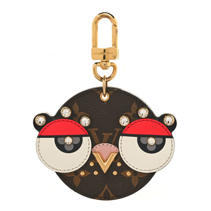 Louis Vuitton Monogram Animal Faces Bird Bag Charm 1 of 4