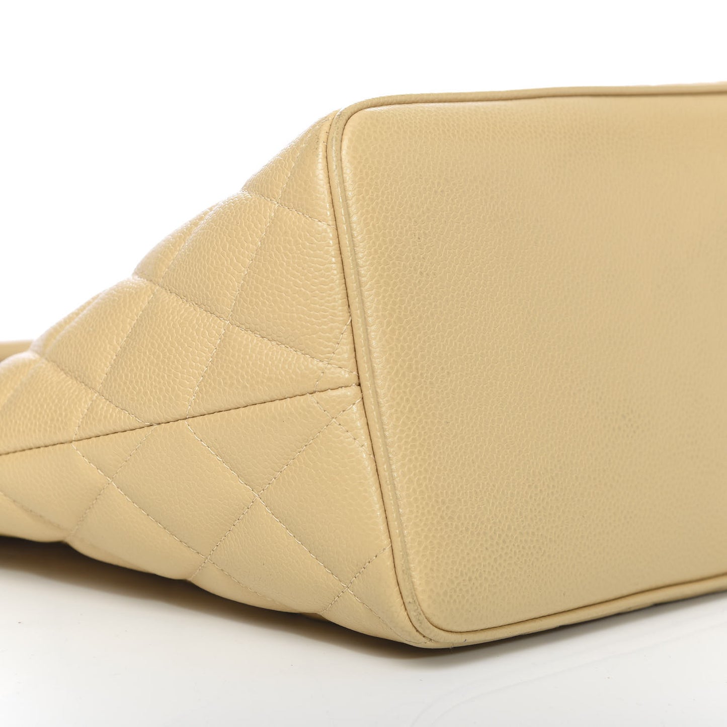 Caviar Quilted Medallion Tote Beige