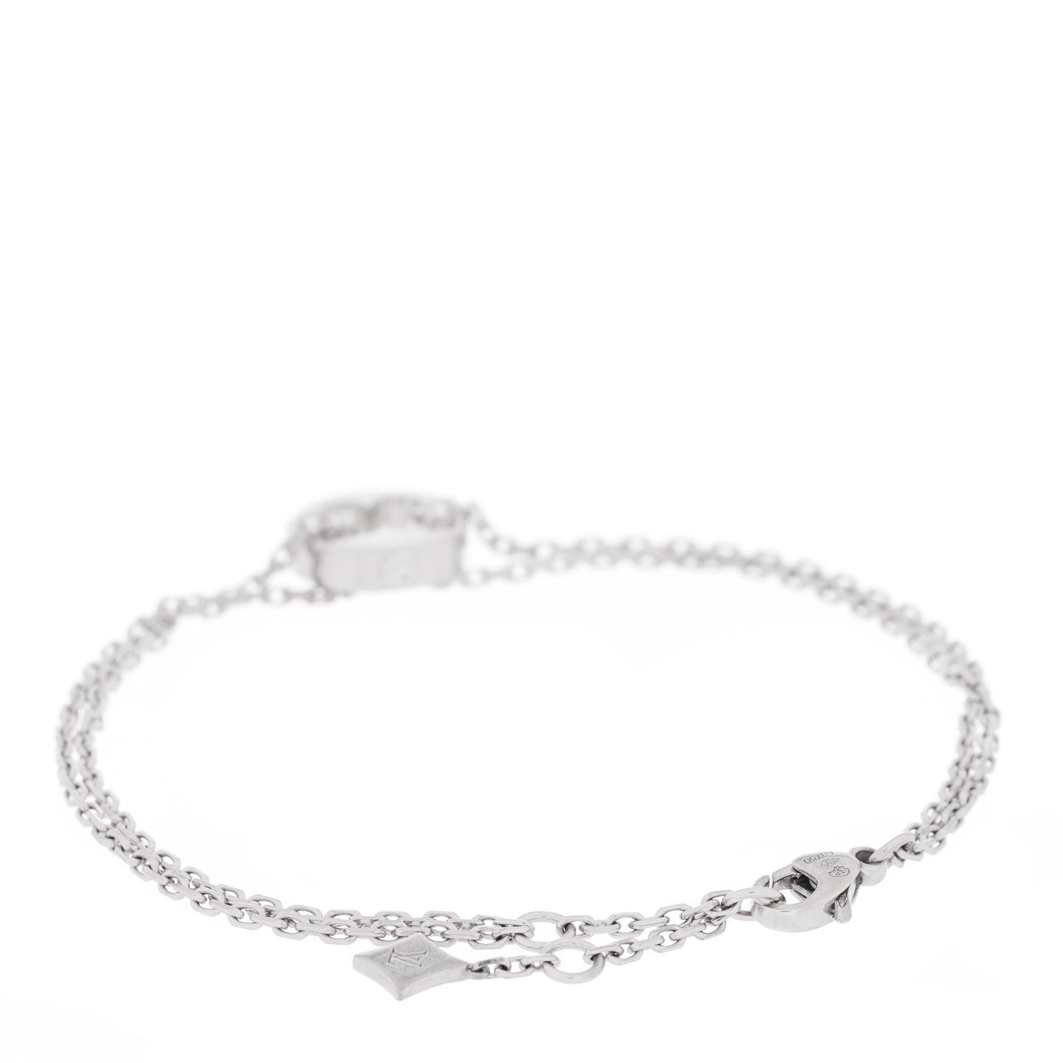 Louis Vuitton 18K White Gold Empreinte Chain Bracelet 2 of 4