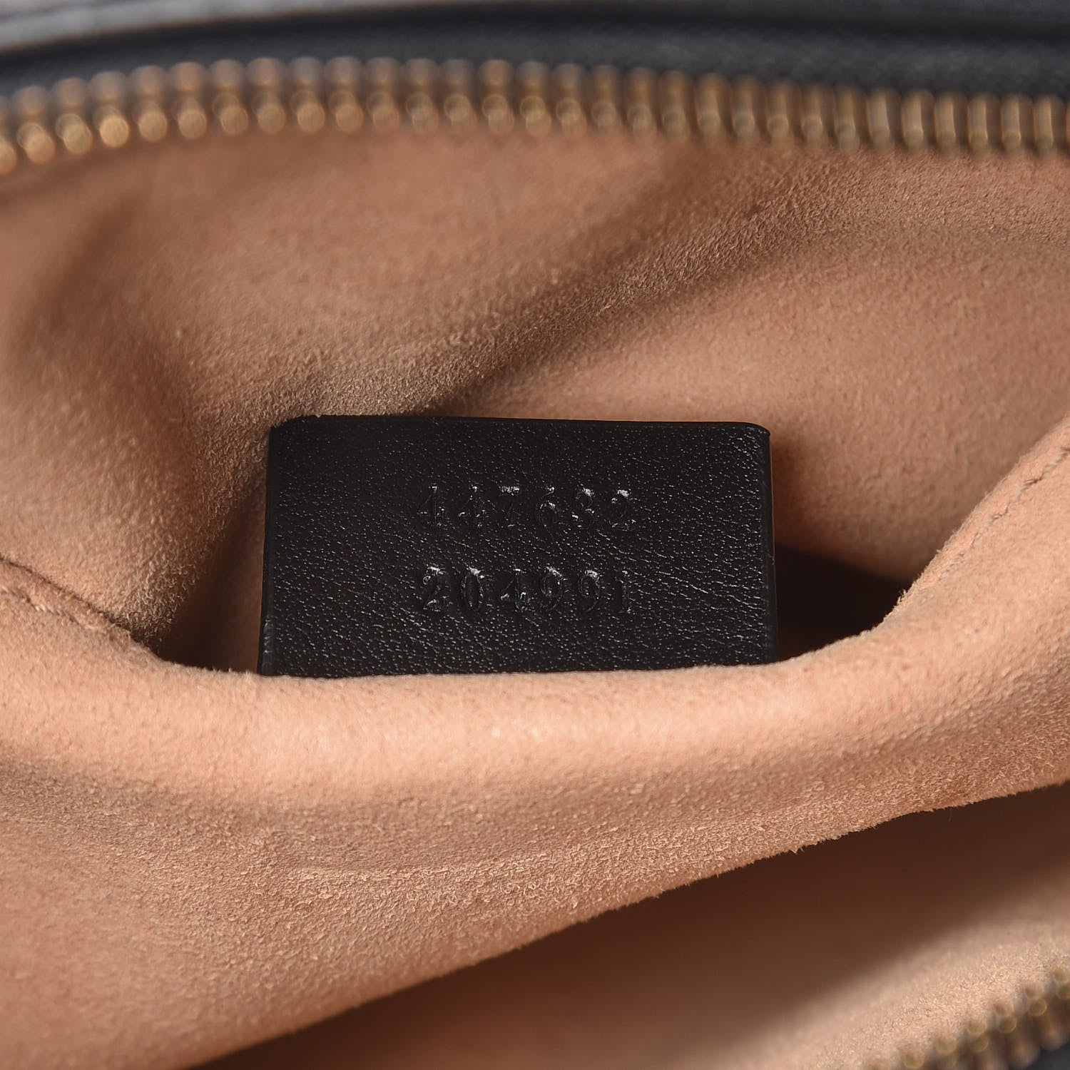 Gucci Calfskin Matelasse Small GG Marmont Chain Shoulder Bag Black 9 of 14