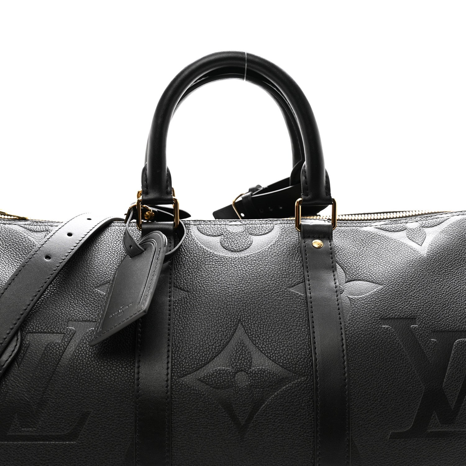 Louis Vuitton Empreinte Monogram Giant Keepall Bandouliere 45 Black 7 of 10