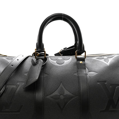Louis Vuitton Empreinte Monogram Giant Keepall Bandouliere 45 Black 7 of 10