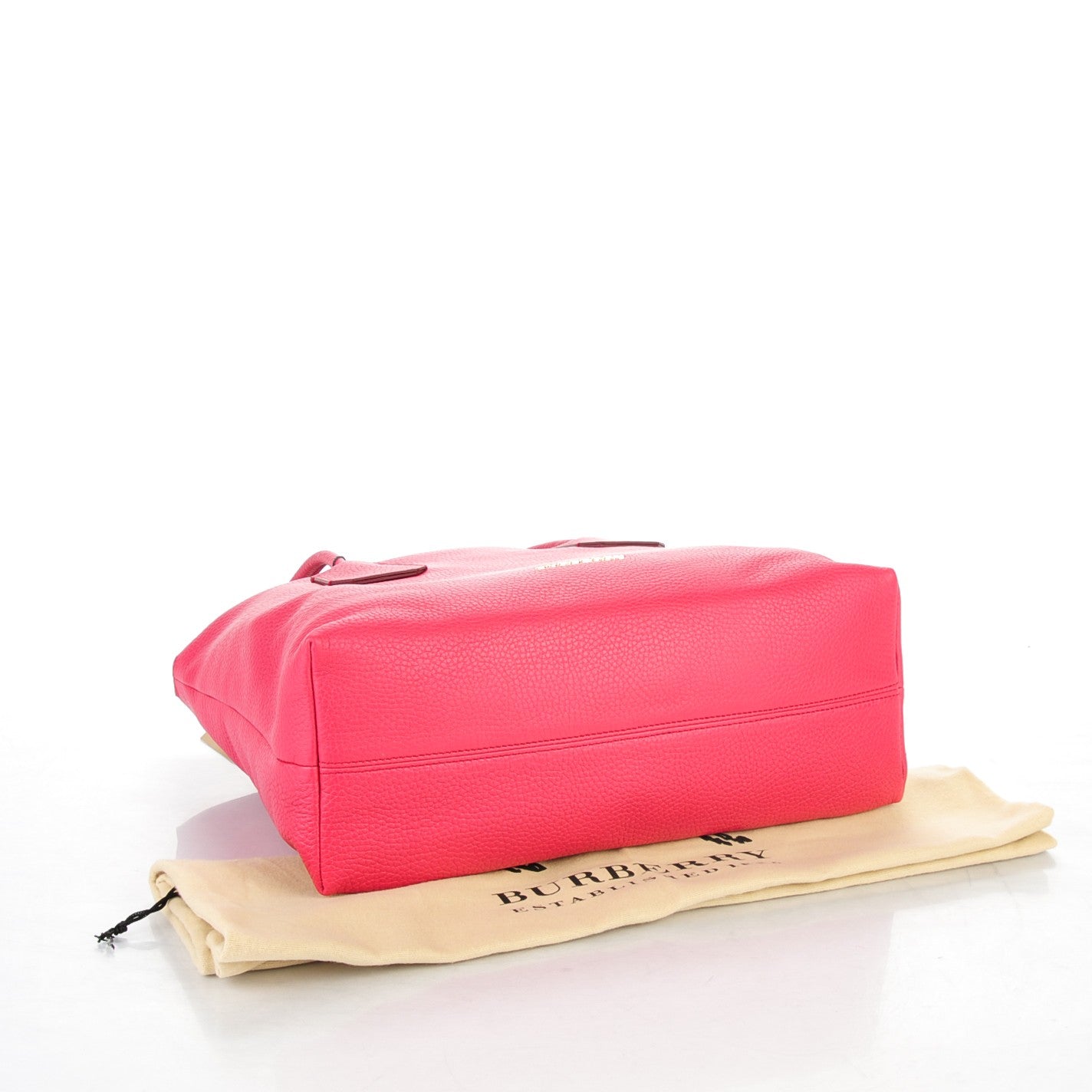 Burberry London Grainy Calfskin Medium Baynard Tote Pink Azalea 4 of 7