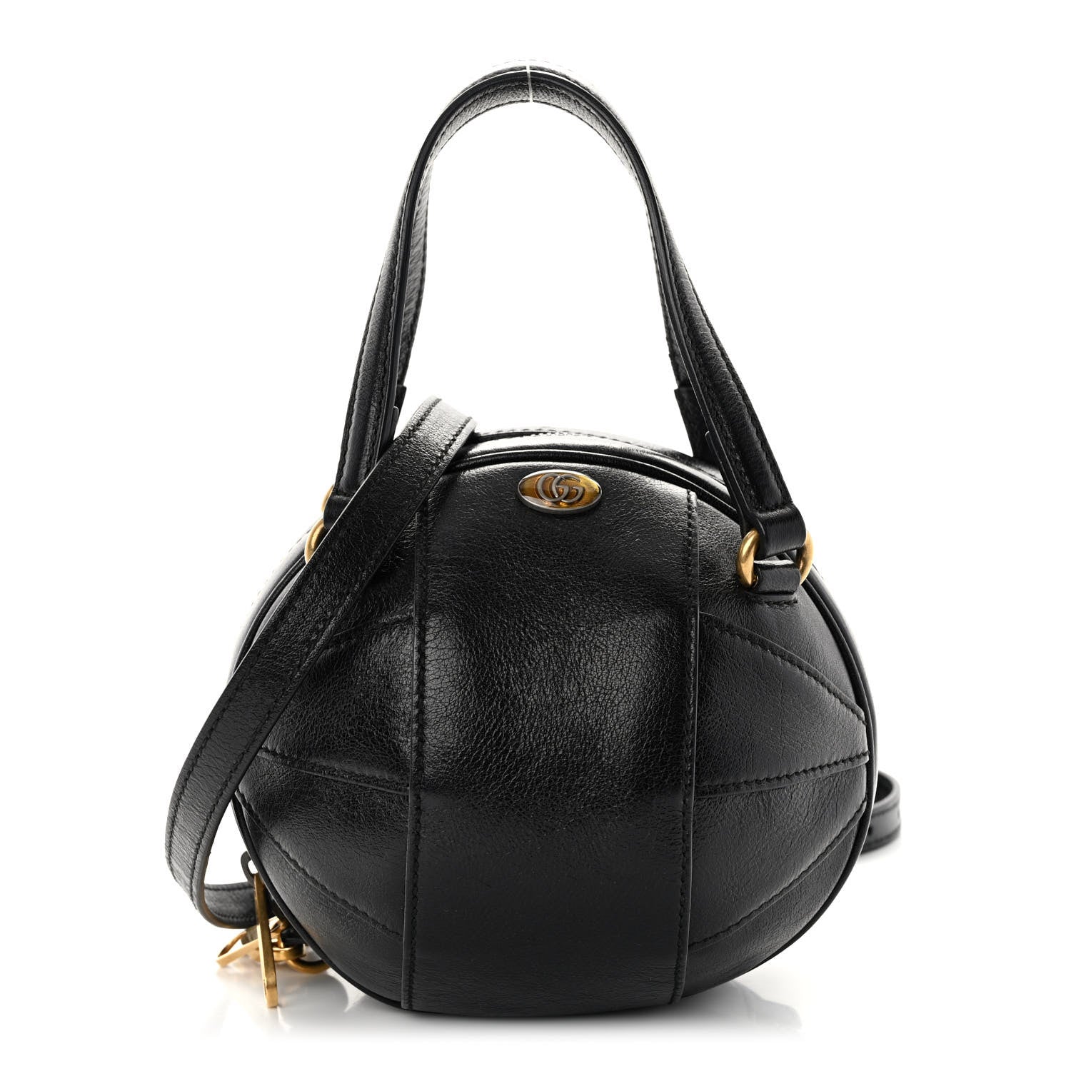 Gucci Piuma Lux Energy Mini Tifosa Basketball Shaped Shoulder Bag Black 1 of 12