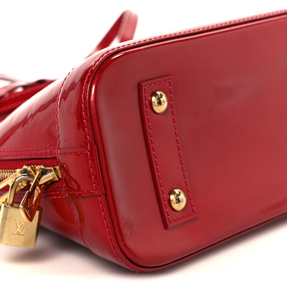 Louis Vuitton Vernis Alma BB Cherry 9 of 10
