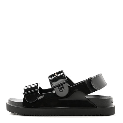 Gucci Rubber Mini Double G Womens Dad Sandals 36 Black 1 of 8