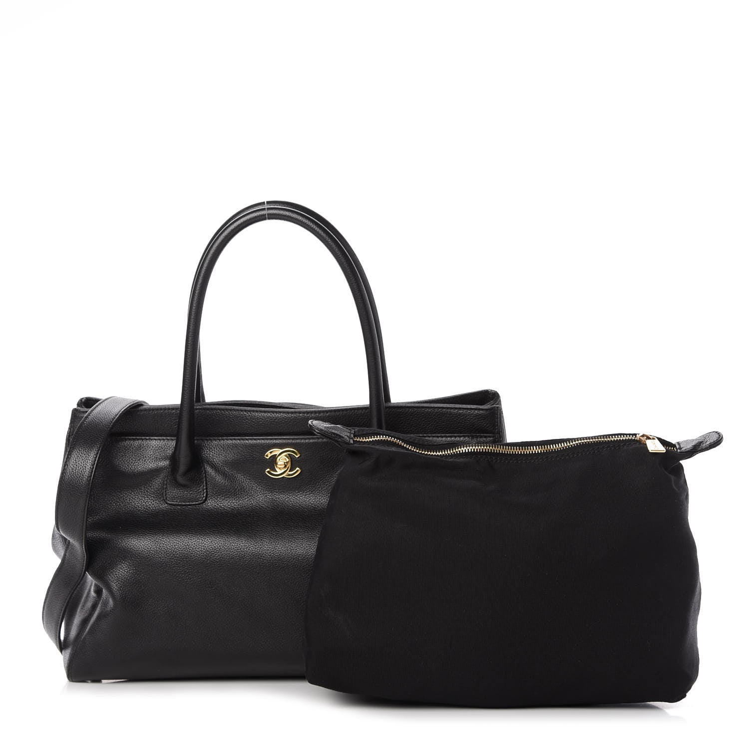 Chanel Calfskin Cerf Executive Shopper Tote Black 1 of 9