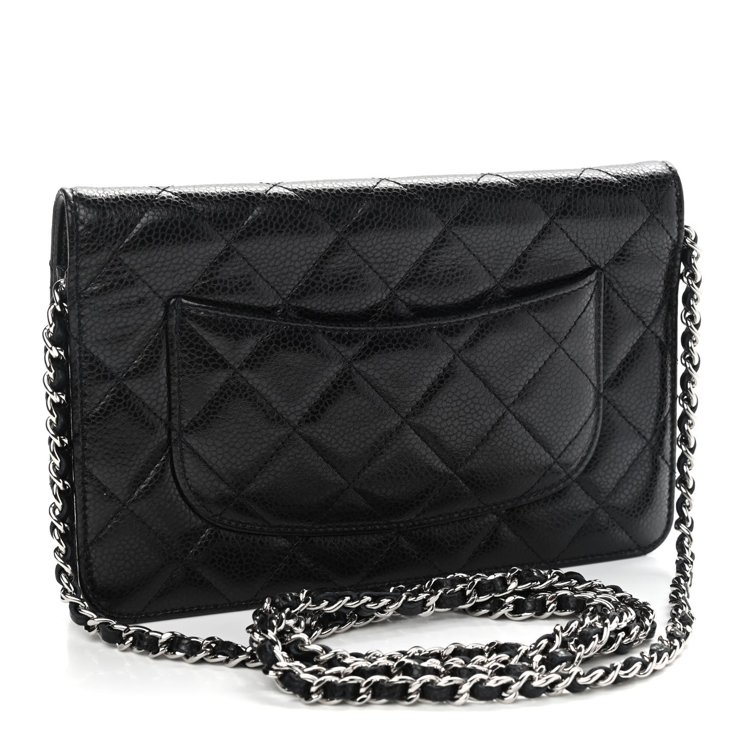 Chanel Caviar Quilted Wallet On Chain WOC Black 3 of 10