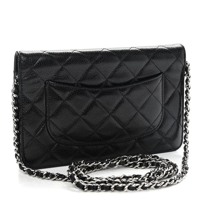 Chanel Caviar Quilted Wallet On Chain WOC Black 3 of 10