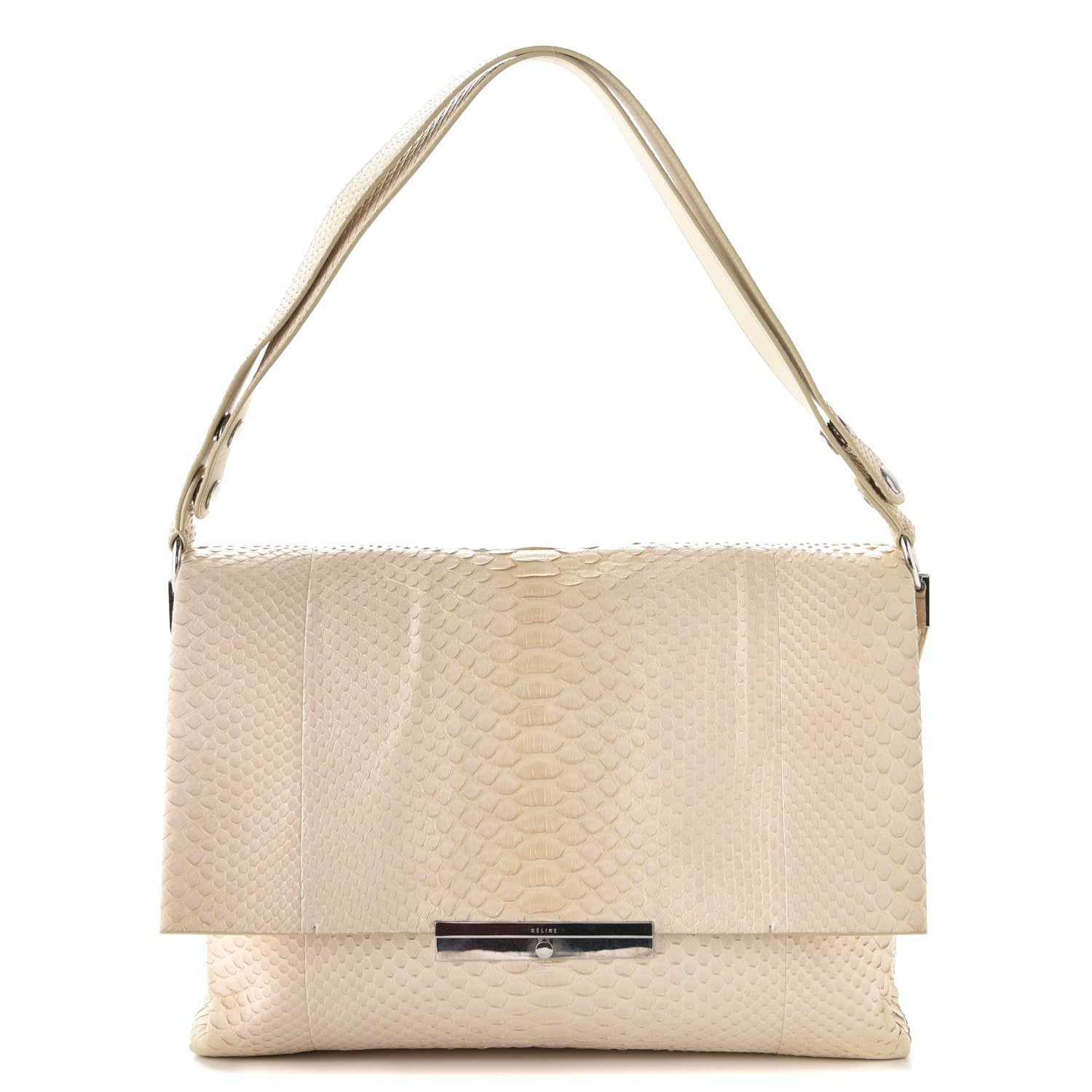 Celine Python Blade Flap Beige 1 of 15