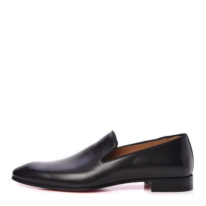 Christian Louboutin Mens Calfskin Dandelion Flat Loafers 42 Black 1 of 8
