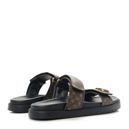 Louis Vuitton Monogram LV Flat Sandals 41 4 of 9