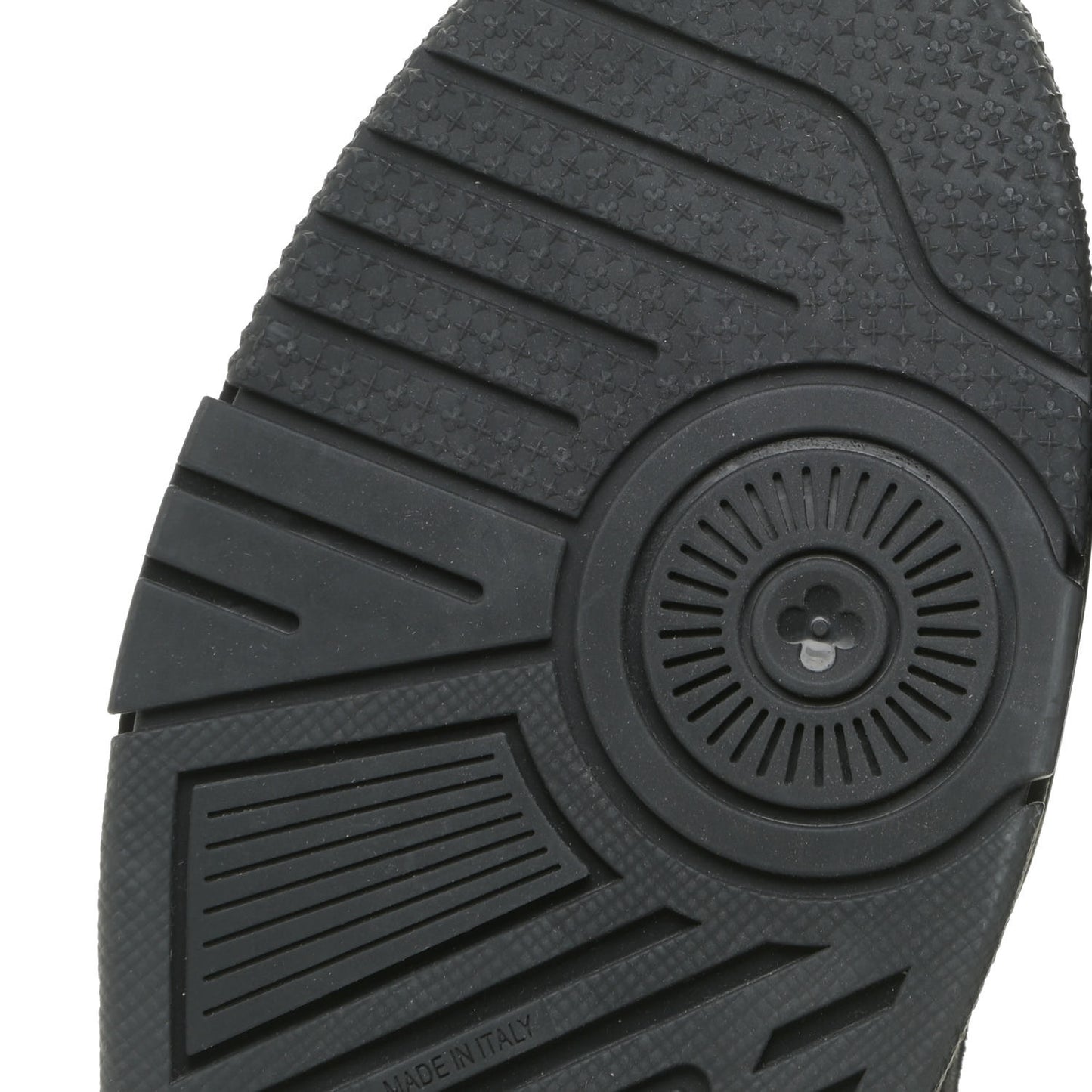 Suede Mens LV Trainer Sneakers 9 Black