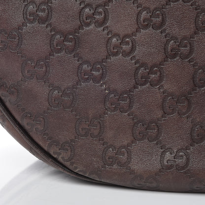 Gucci Guccissima Medium GG Twins Hobo Dark Brown 9 of 18