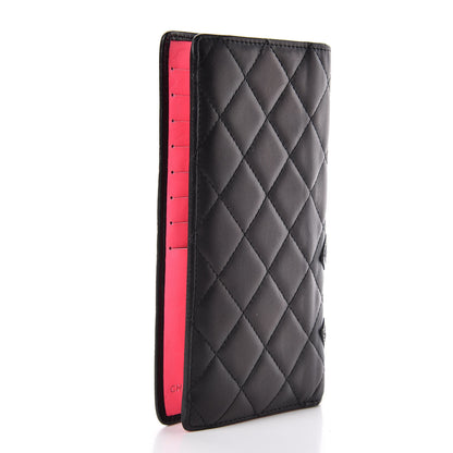 Chanel Calfskin Quilted Cambon Yen Wallet Black 3 of 8