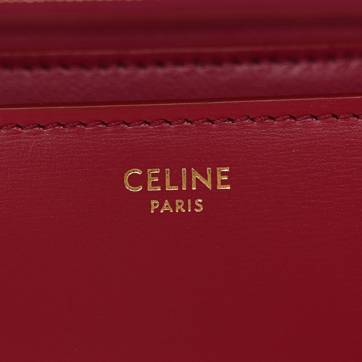 Celine Box Calfskin Medium Classic Box Flap Bag Raspberry 6 of 10