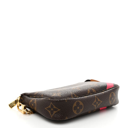 Louis Vuitton Monogram My LV Heritage Mini Pochette Accessories Fuchsia Black 4 of 8