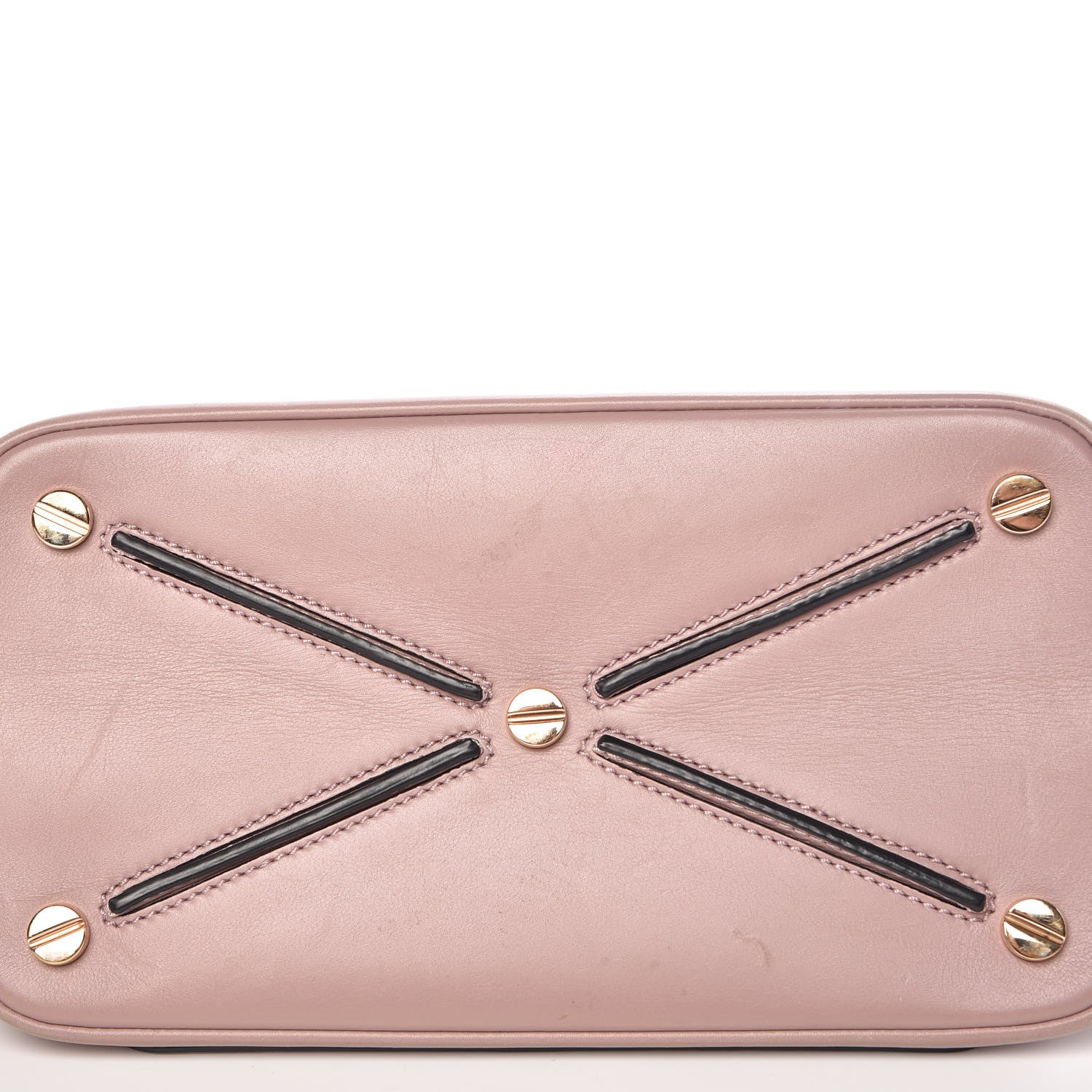 Valentino Garavani Calfskin Small Rockstud All Over Demilune Double Handle Satchel Lipstick 13 of 17
