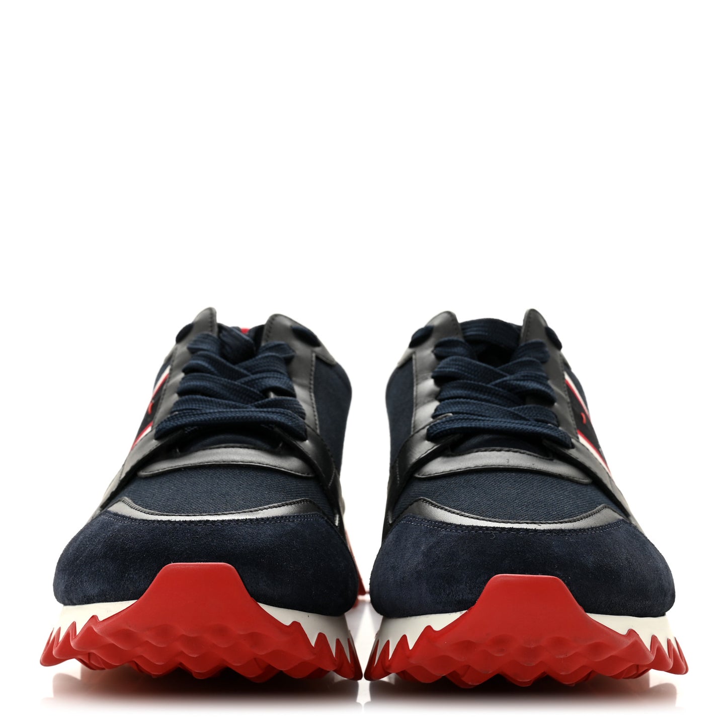 Calfskin Canvas Suede Olona Double Mens Nastroshark Sneakers 44 Navy