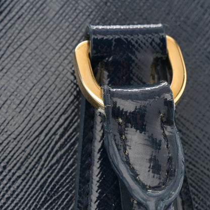 Prada Saffiano Vernice Medium Promenade Tote Royal 13 of 15