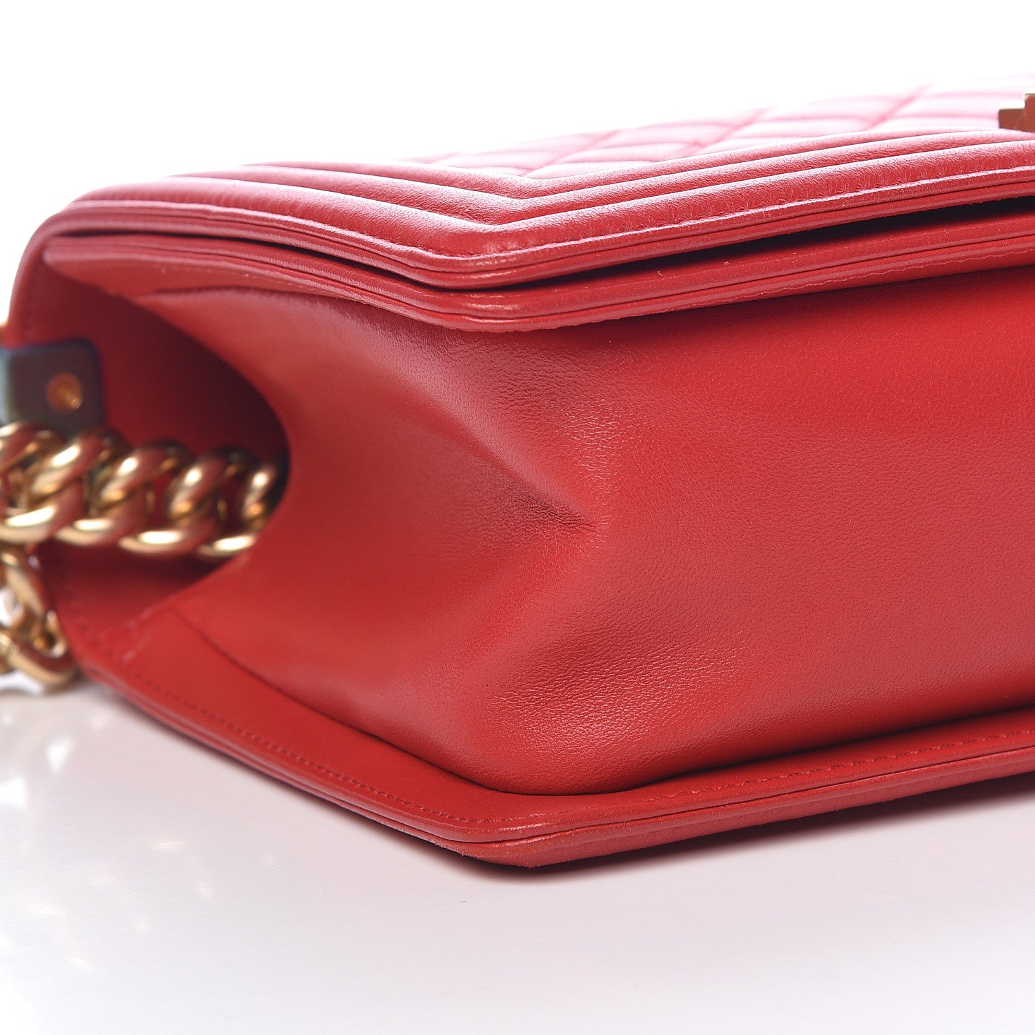 Chanel Lambskin Quilted Medium Boy Flap Red 9 of 13