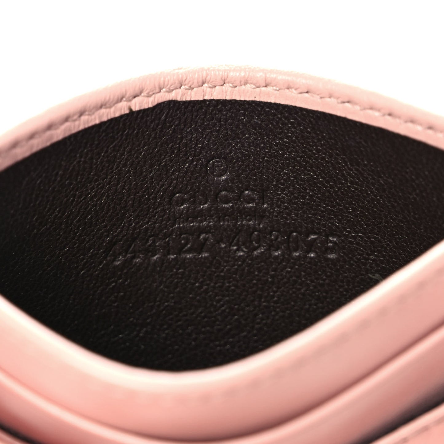Calfskin Matelasse GG Marmont Card Holder Perfect Pink