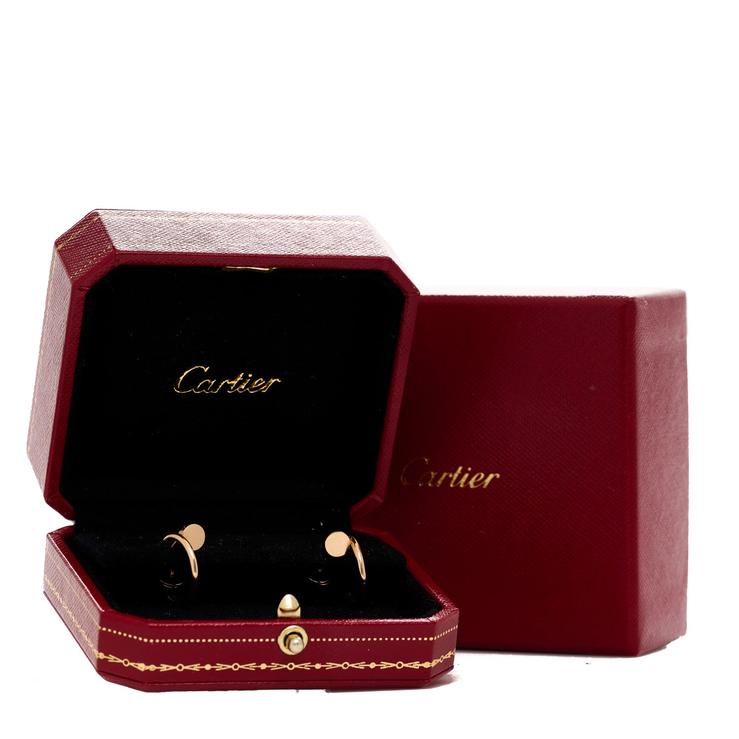 Cartier 18K Pink Gold Juste Un Clou Hoop Earrings 6 of 6