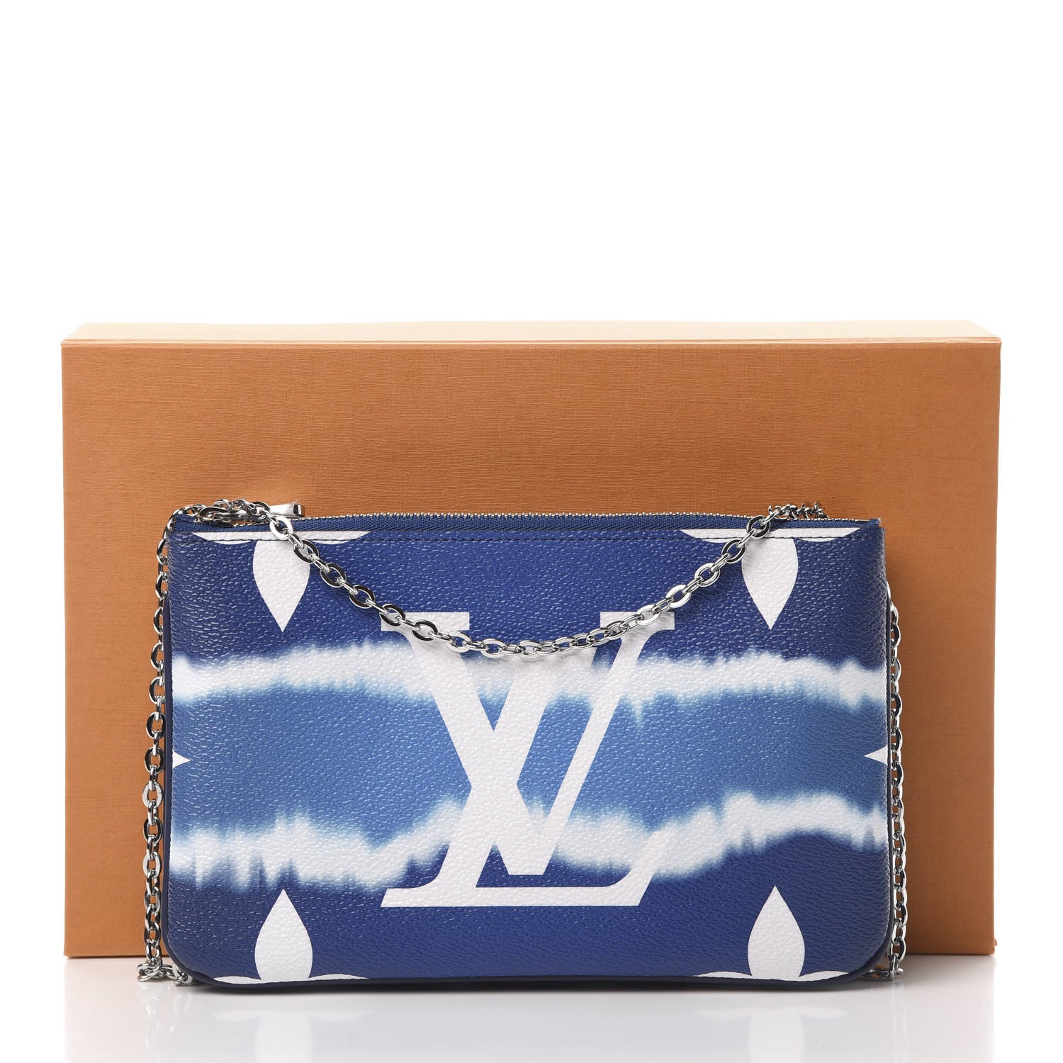 Louis Vuitton Monogram Giant Escale Double Zip Pochette Blue 13 of 13
