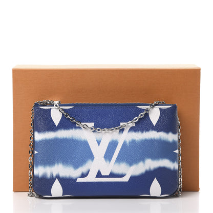Louis Vuitton Monogram Giant Escale Double Zip Pochette Blue 13 of 13