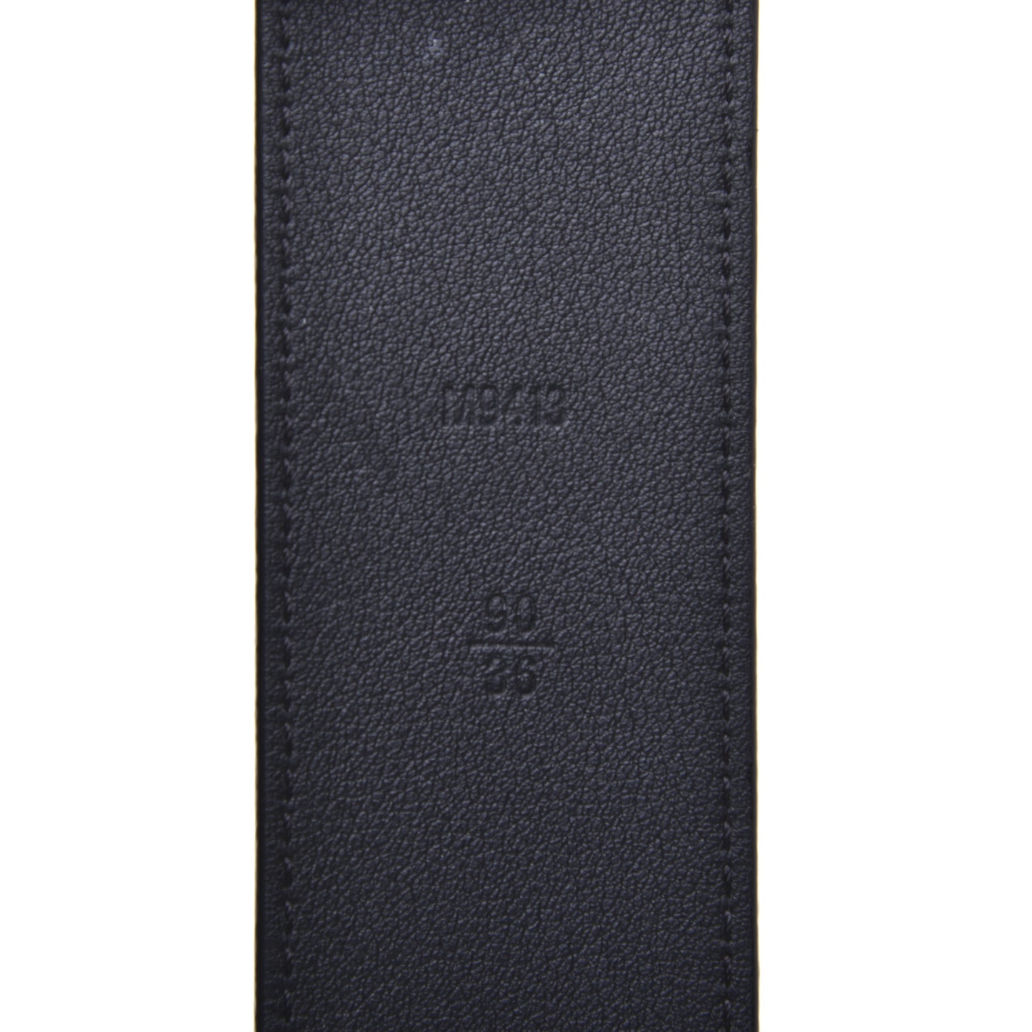 Calfskin 40mm LV Initiales Montaigne Belt 90 36 Black