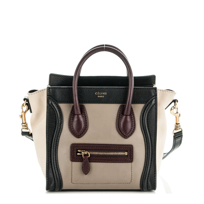 Celine Smooth Calfskin Nano Tri-Color Luggage Grey 1 of 6