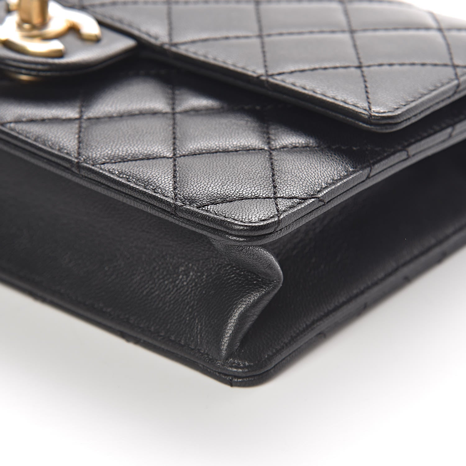 Chanel Lambskin Quilted Small Chic Pearls Flap Black 9 of 12