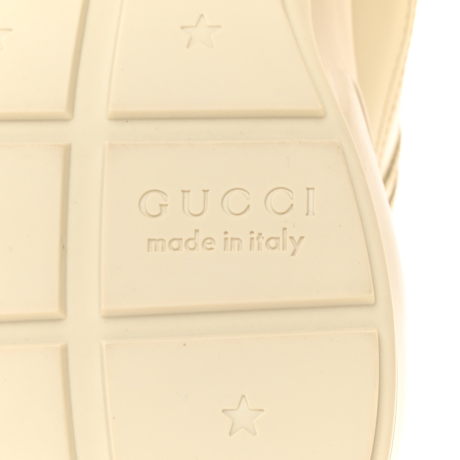 Gucci Apollo Calfskin Star Interlocking G Mens Rhyton Sneakers 10.5 Ivoire 8 of 9