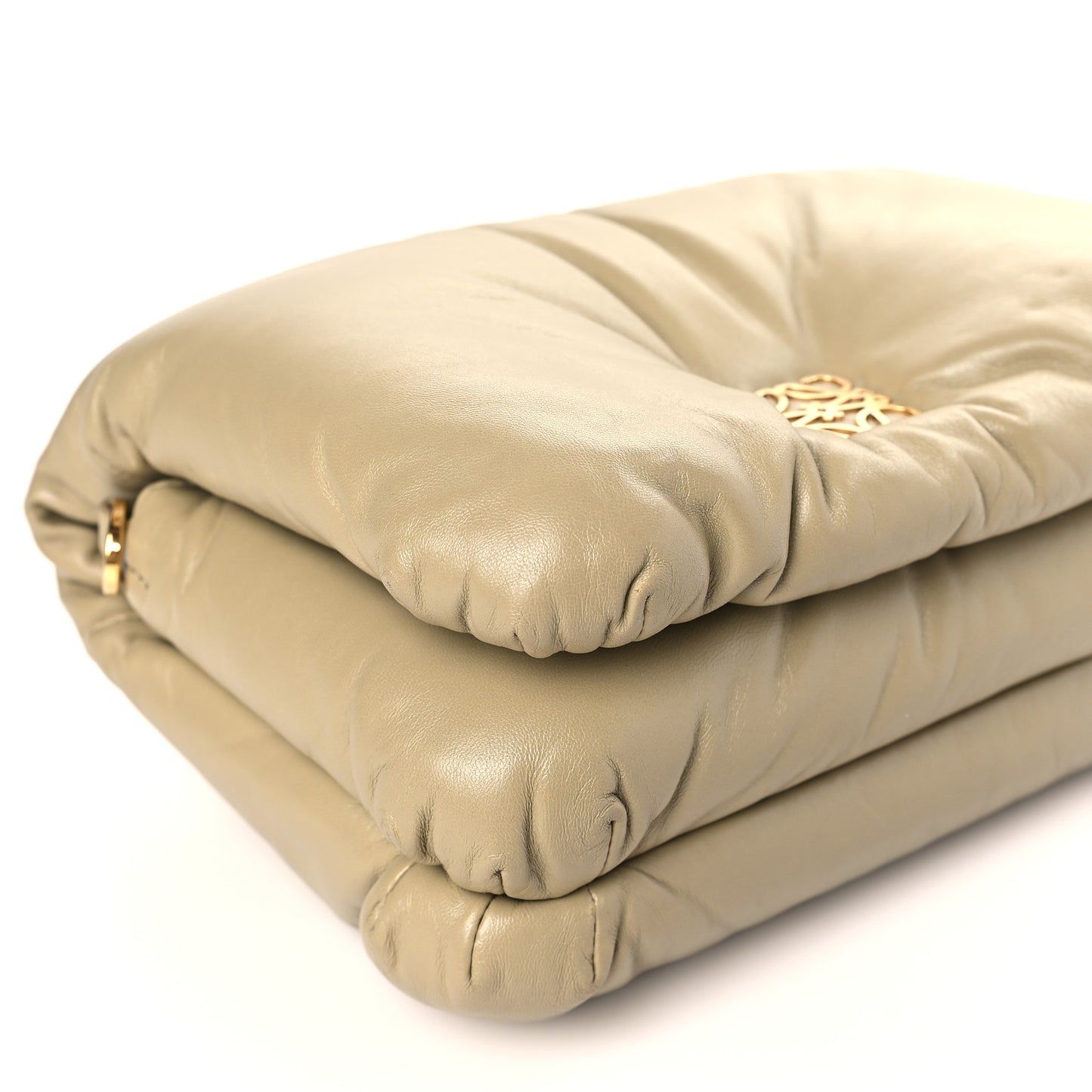Lambskin Goya Puffer Bag Clay Green
