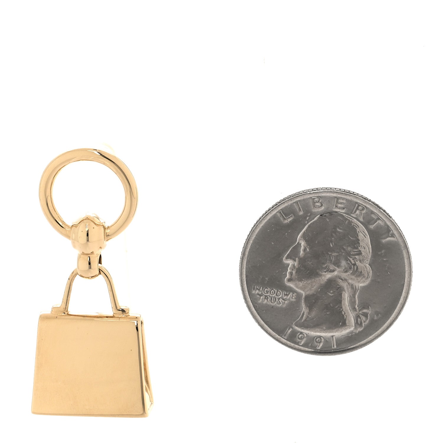 Hermes Permabrass Mini Kelly Twilly Ring 2 of 4