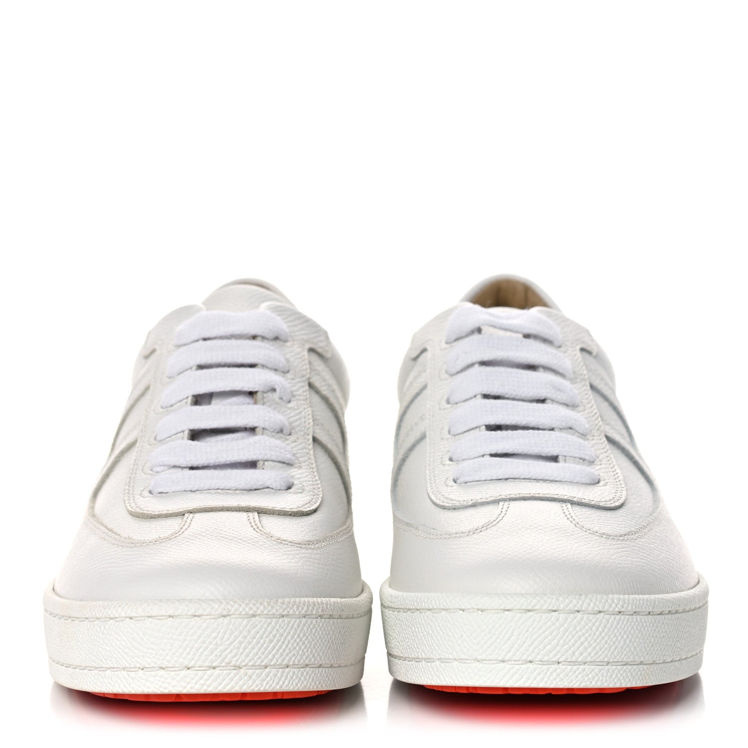 Hermes Epsom Womens Boomerang Sneakers 37 White 2 of 8