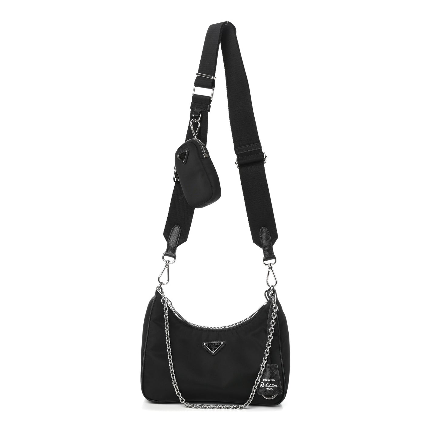 Nylon Re-Edition 2005 Shoulder Bag Black