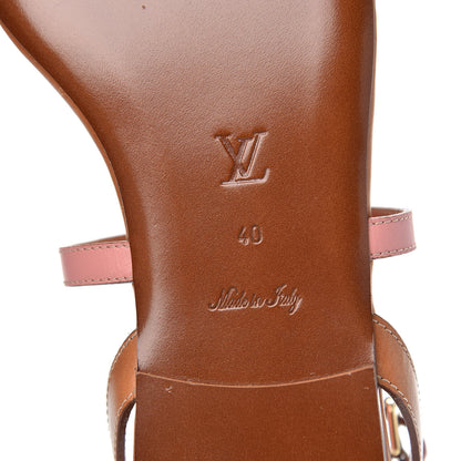 Louis Vuitton Calfskin Farenheit Flat Sandals 40 Pink 7 of 8