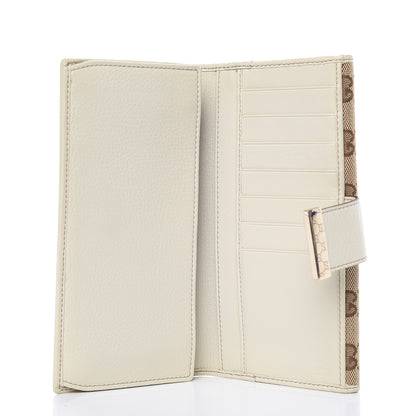 Gucci Monogram Icon Bar Continental Flap Wallet Off White 5 of 11