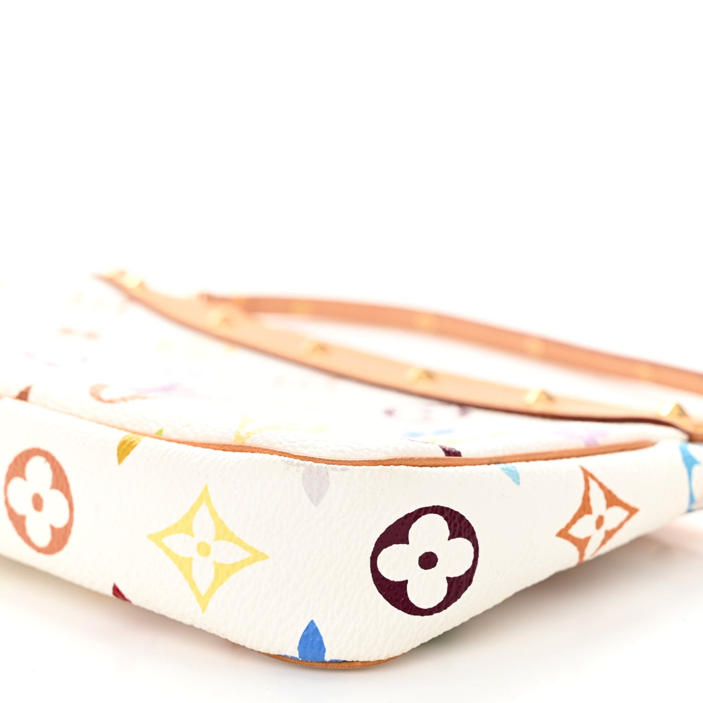 Monogram Multicolor Pochette Accessories White