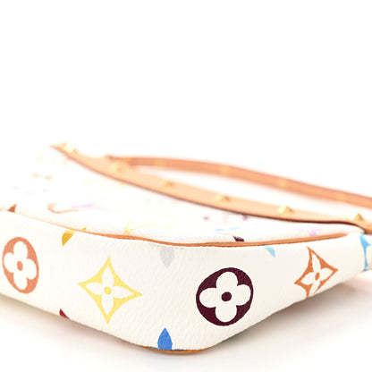 Louis Vuitton Monogram Multicolor Pochette Accessories White 10 of 10