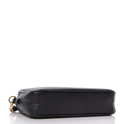 Prada Saffiano Lux Small Camera Crossbody Bag Black 4 of 10