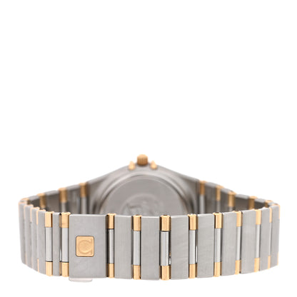 Omega Stainless Steel 18K Yellow Gold 25mm Constellation Quartz Watch White 1372.30.00 3 of 4
