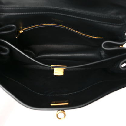 Balenciaga Natural Smooth Calfskin Mini Rodeo Top Handle Handbag Black 5 of 10