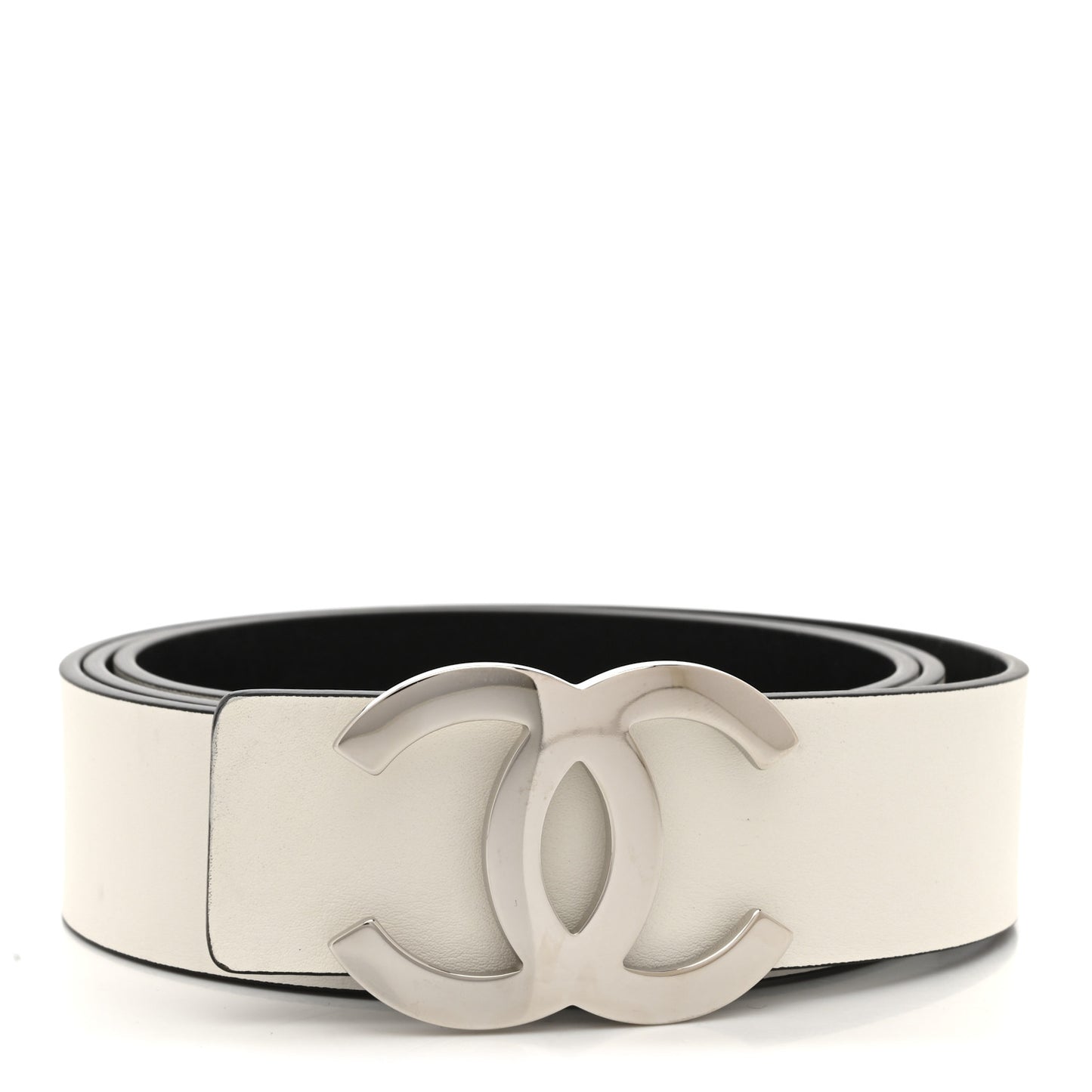 Calfskin CC Reversible Belt 100 40 White Black