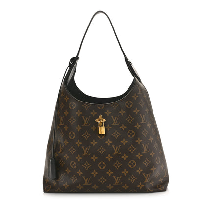 Louis Vuitton Monogram Flower Hobo Black 1 of 9