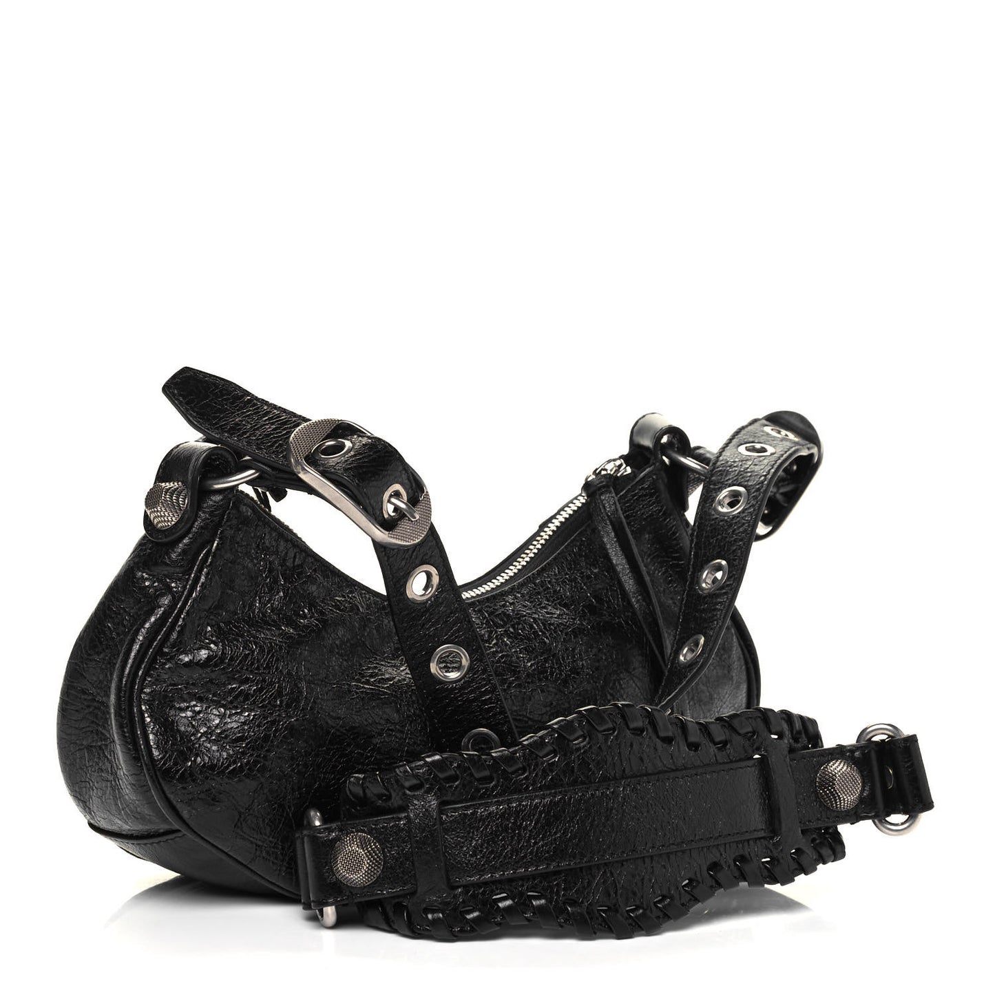 Agneau Arena Le Cagole Shoulder Bag XS Black