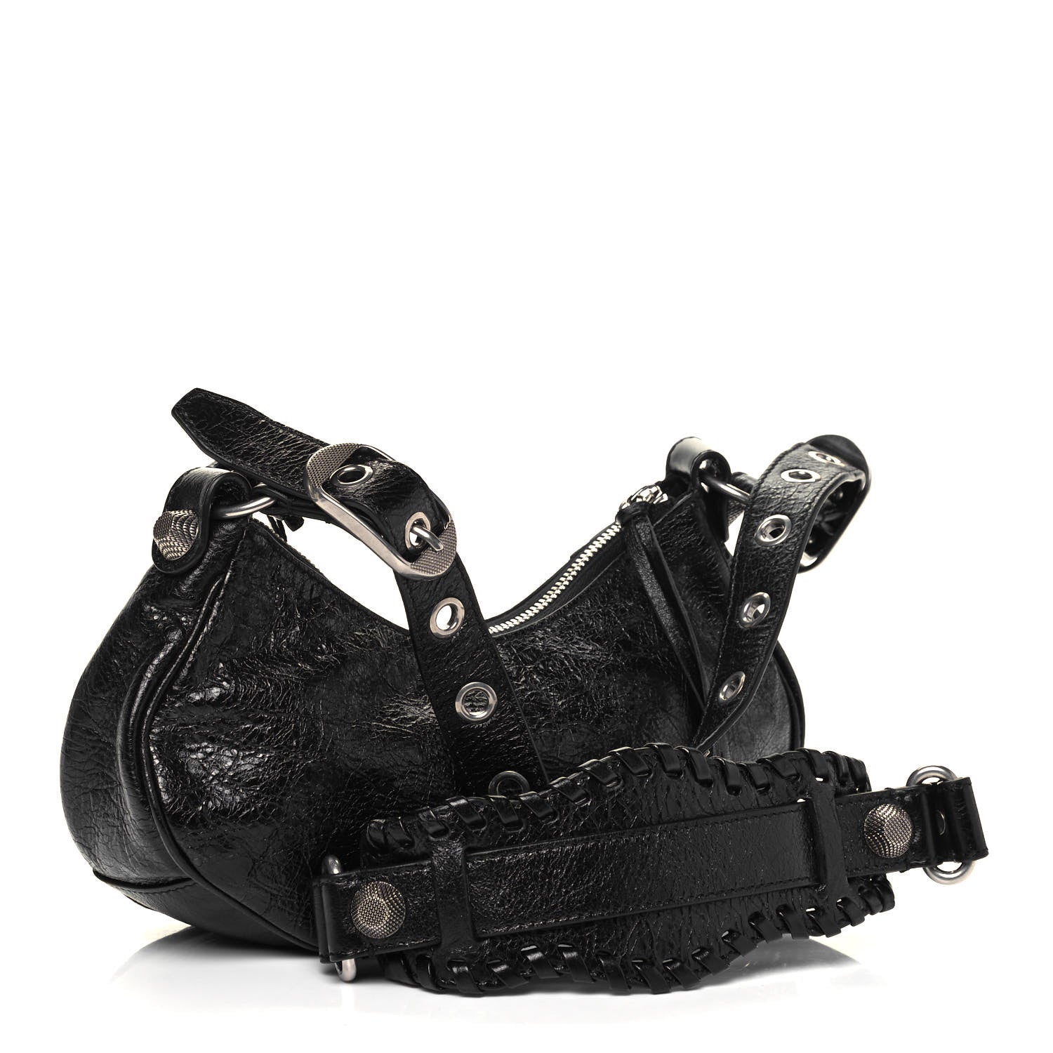 Balenciaga Agneau Arena Le Cagole Shoulder Bag XS Black 3 of 9