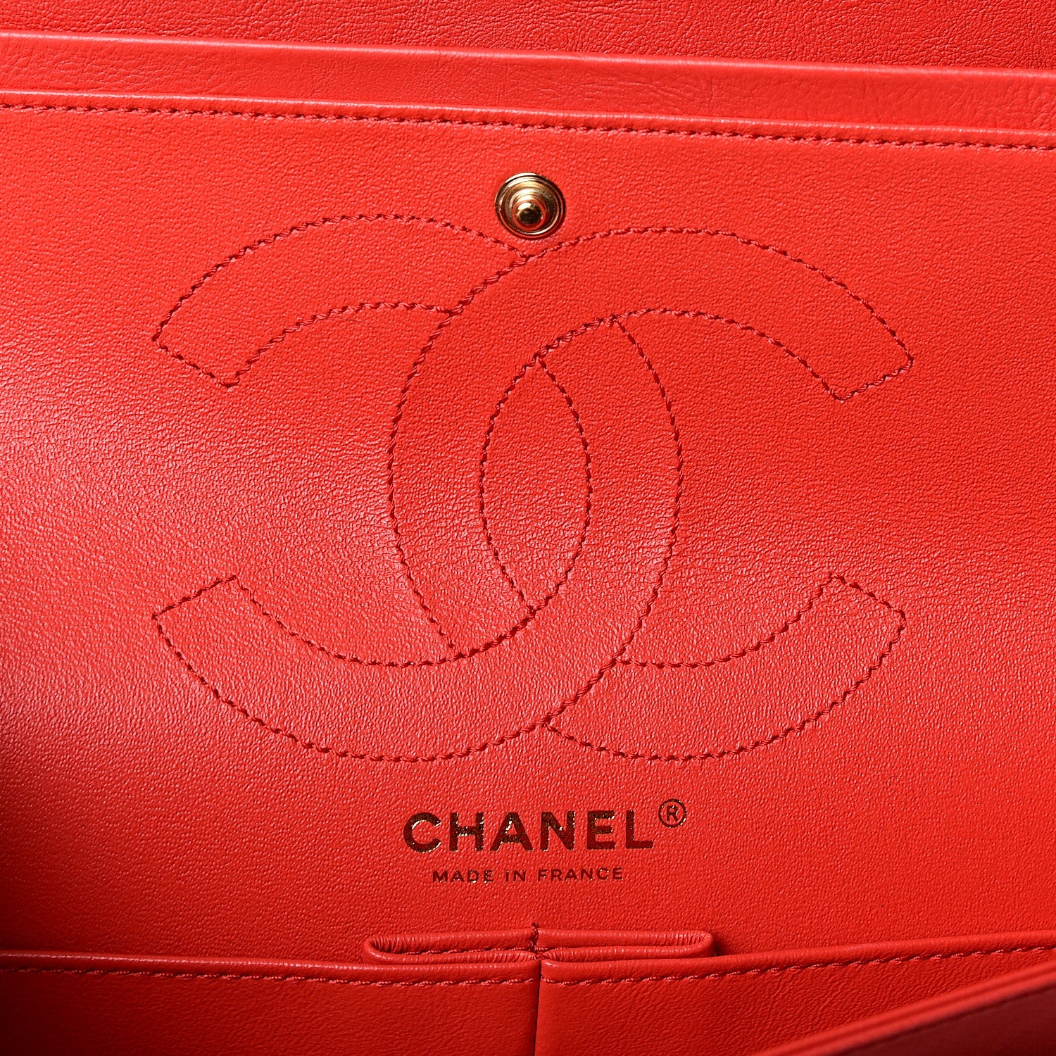 Chanel Calfskin Chevron Quilted 2.55 Reissue 226 Flap Red 5 of 9